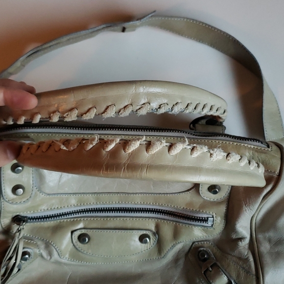 Authentic Balenciaga Paris (beige) purse...
